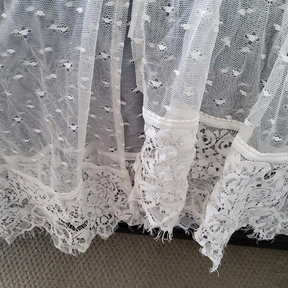 🍋For Love and Lemons Vanity Robe White - Picture 12 of 15